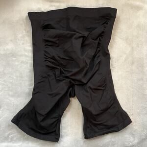 New Skims Maternity Sculpting Mid Thigh Shorts 4X/5X Onyx Black Support NWOT